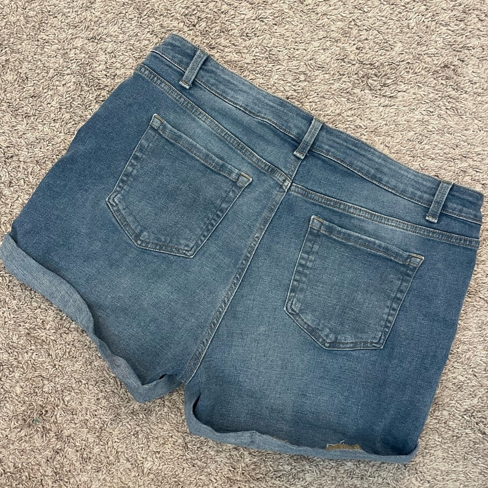 High Rise Jean Shorts - Picture 5 of 7